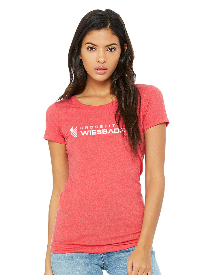 Triblend Crew Neck T-Shirt Woman rot