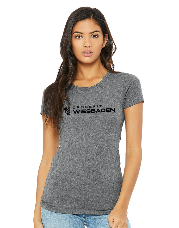 Triblend Crew Neck T-Shirt Woman grau
