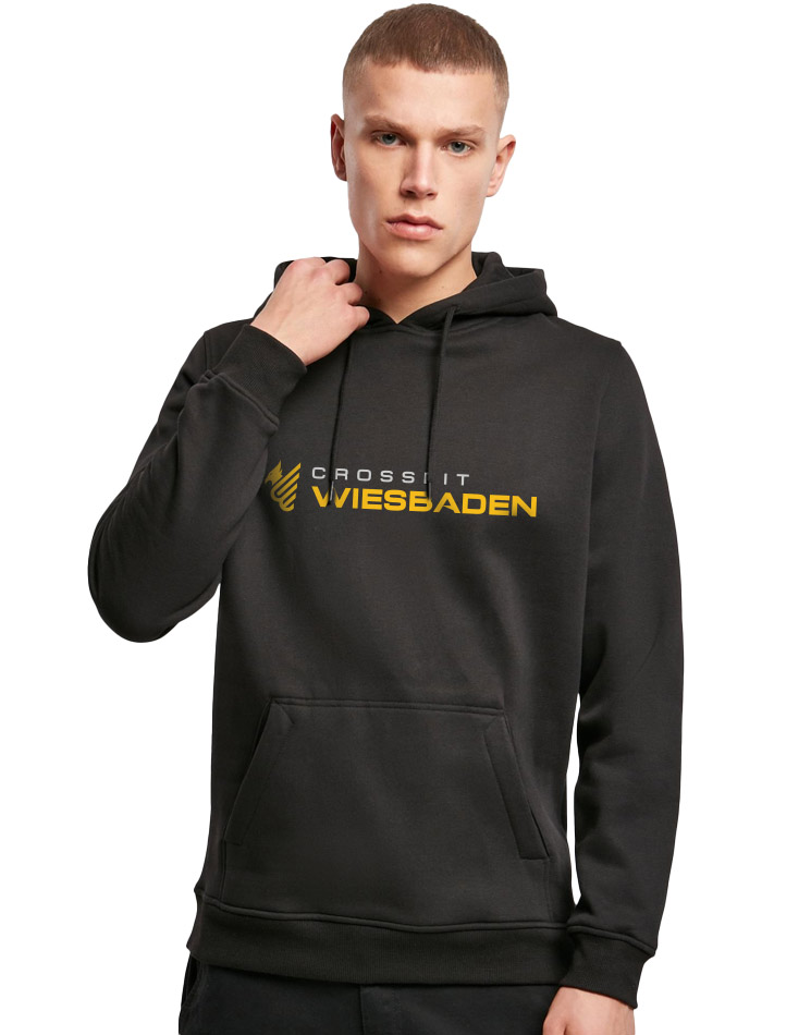 Unisex Heavy Hoody mehrfarbig auf black