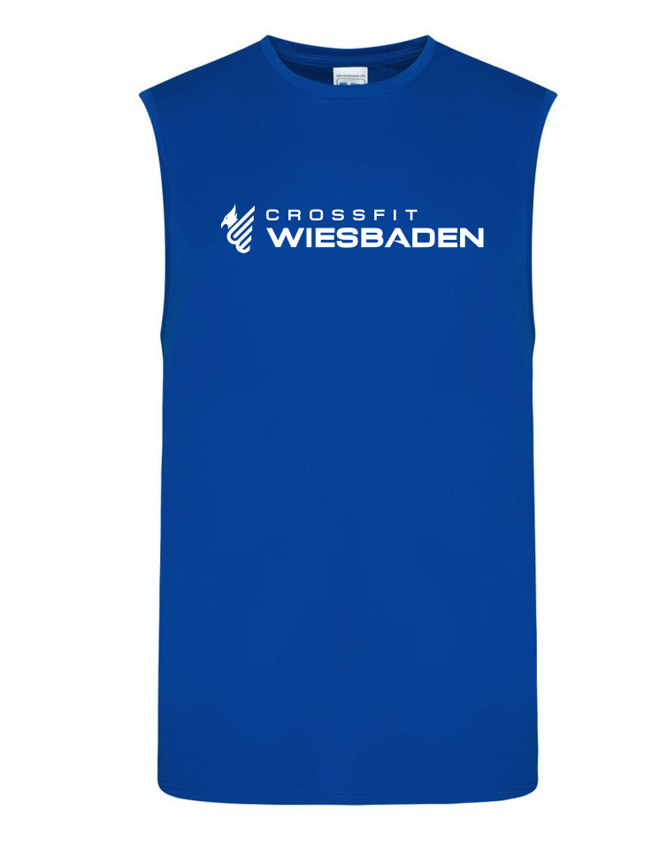 Mens Cool Smooth Sports Vest blau