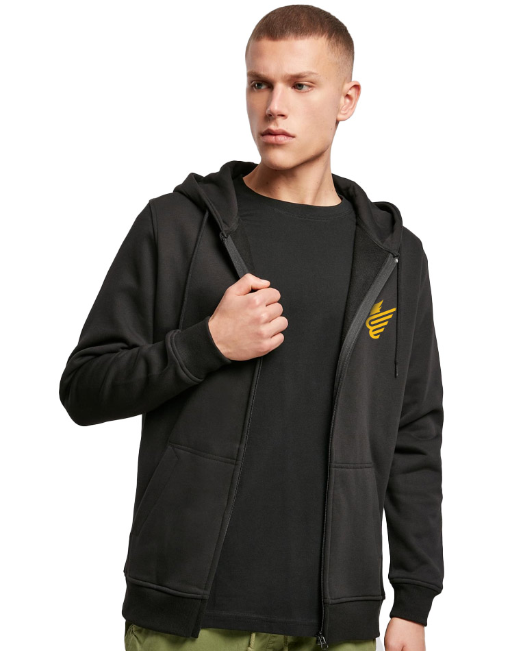 Heavy Zip Hoody mehrfarbig auf black