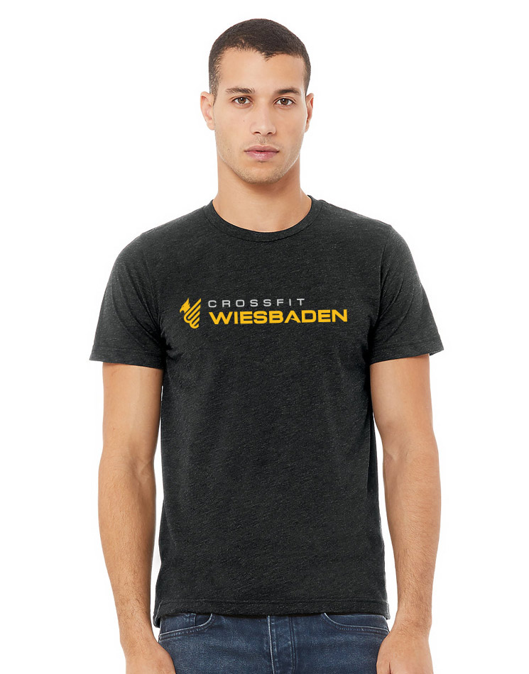 Unisex Triblend Crew Neck T-Shirt LV mehrfarbig auf charcoal black