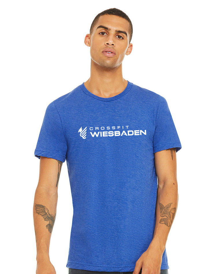 Unisex Triblend Crew Neck T-Shirt LV blau