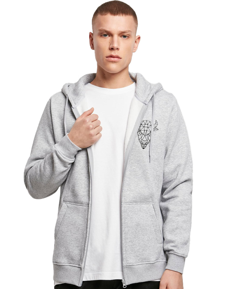 Crossfit BGL Unisex Heavy Zip Hoodie grau
