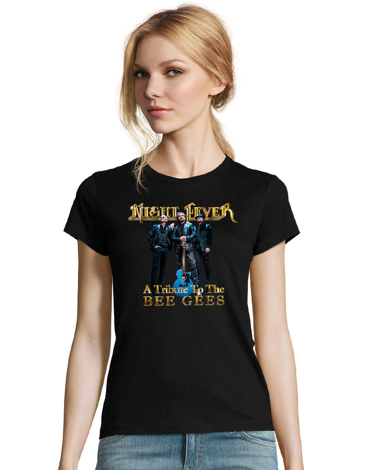 Night Fever Damen Rundhals  T-Shirt 