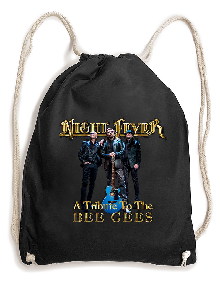 Night Fever Baumwollrucksack schwarz