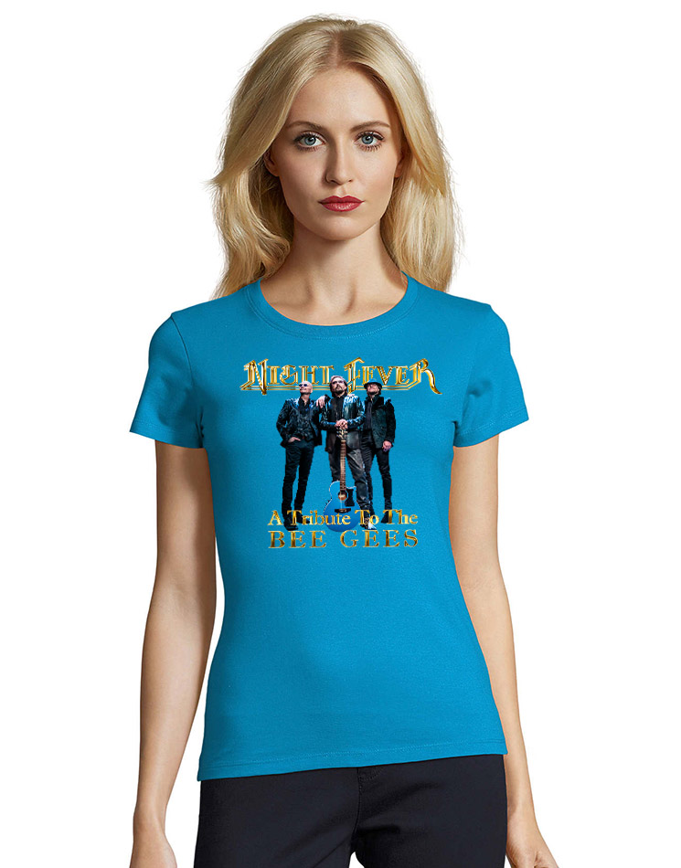 Night Fever Holland-Edition Damen Rundhals  T-Shirt aqua