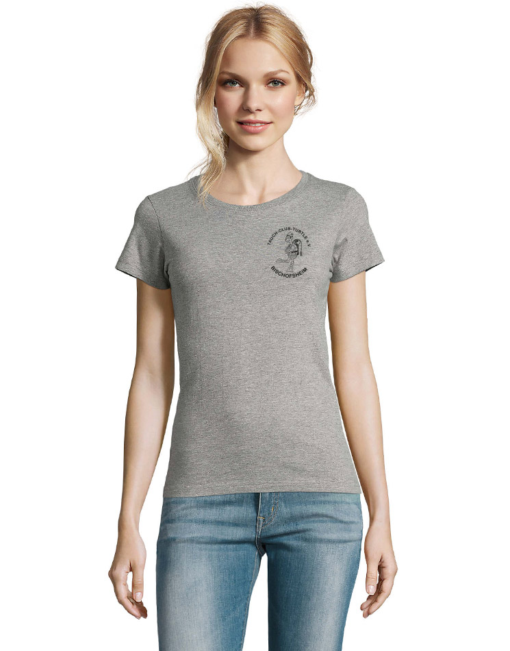 Tauchclub Turtle Damen T-Shirt grau