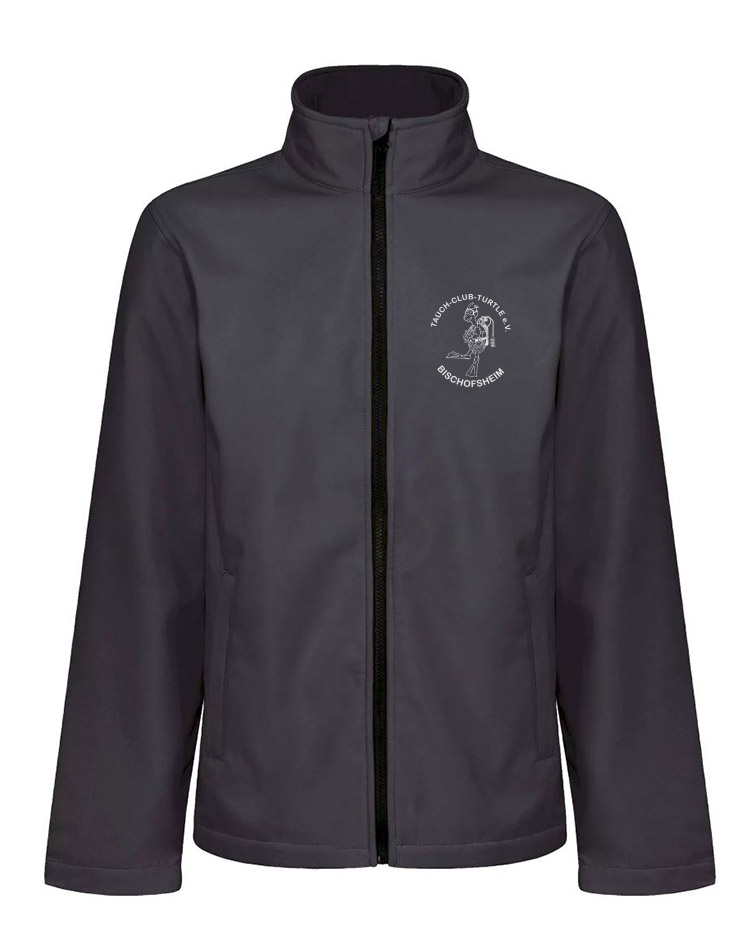 Tauchclub Turtle Unisex Softshelljacke grau