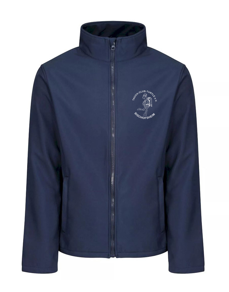 Tauchclub Turtle Unisex Softshelljacke blau