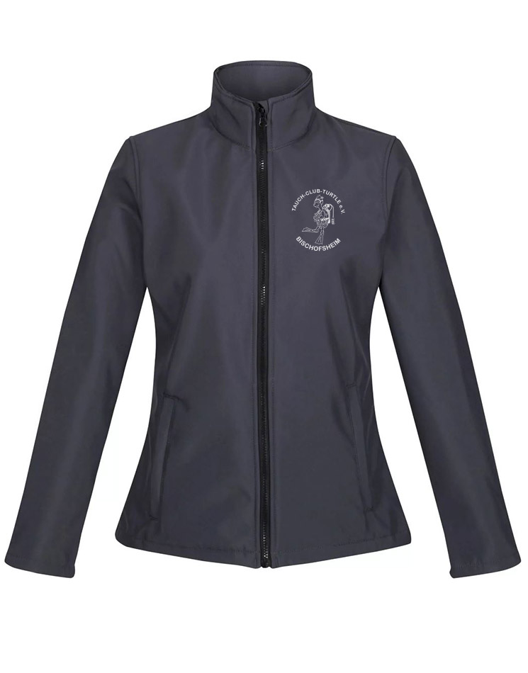 Tauchclub Turtle Damen Softshelljacke grau