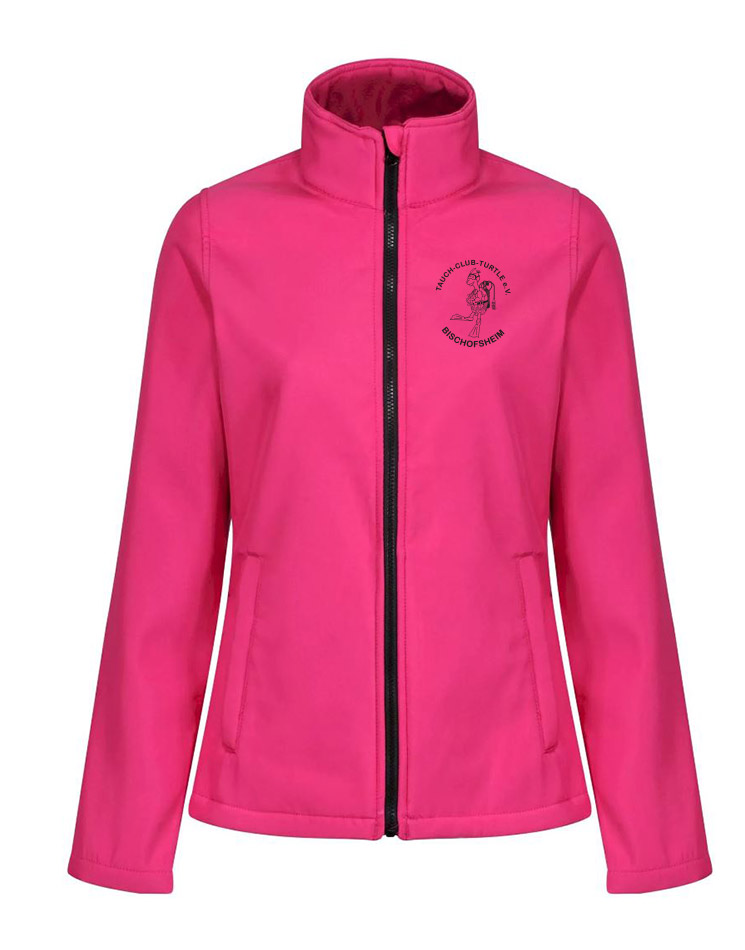 Tauchclub Turtle Damen Softshelljacke rosa
