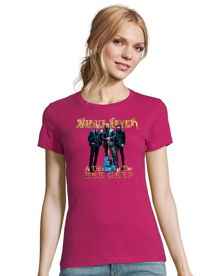 Night Fever Holland-Edition Damen Rundhals  T-Shirt rosa