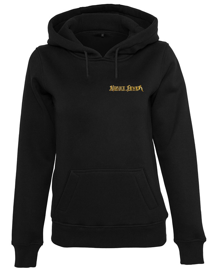 Night Fever Damen Hoodie schwarz