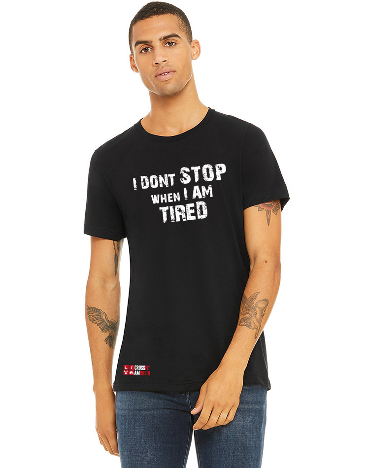 Unisex Triblend Crew Neck T-Shirt - I dont stop mehrfarbig auf solid black triblend
