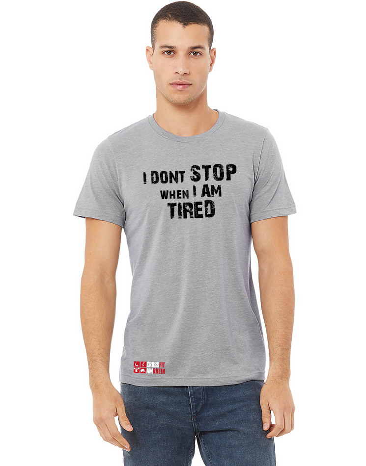 Unisex Triblend Crew Neck T-Shirt - I dont stop mehrfarbig auf athletic grey triblend