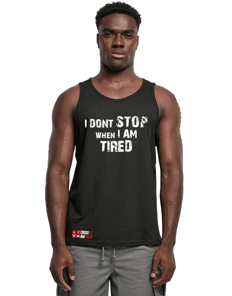 Unisex Basic Tank - I dont stop mehrfarbig auf schwarz