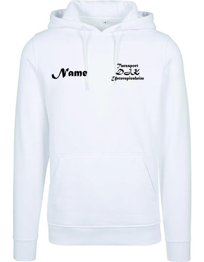 Team Hoodie schwarz auf weiss