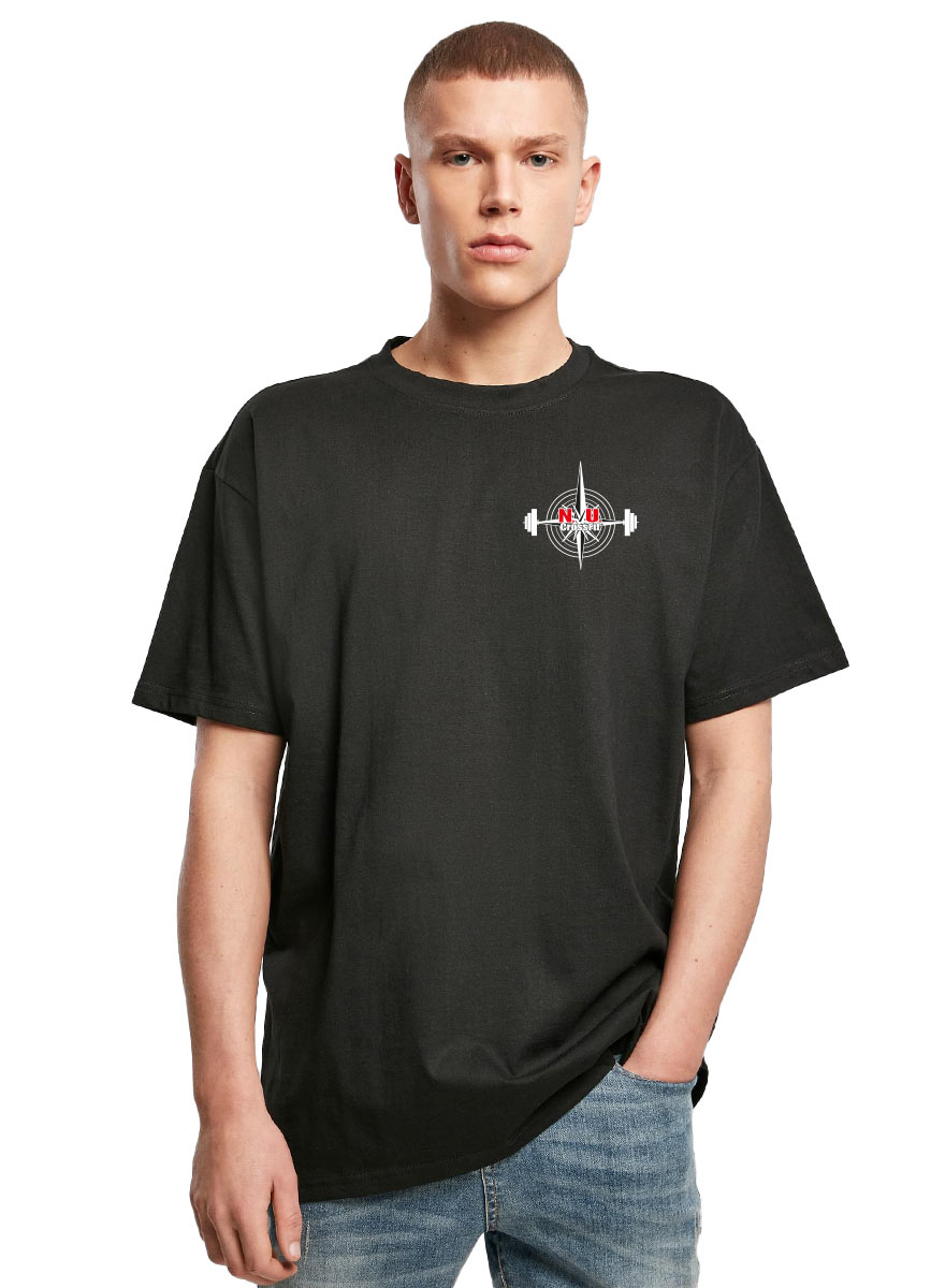 NU Crossfit Heavy Oversize T-Shirt mehrfarbig auf schwarz