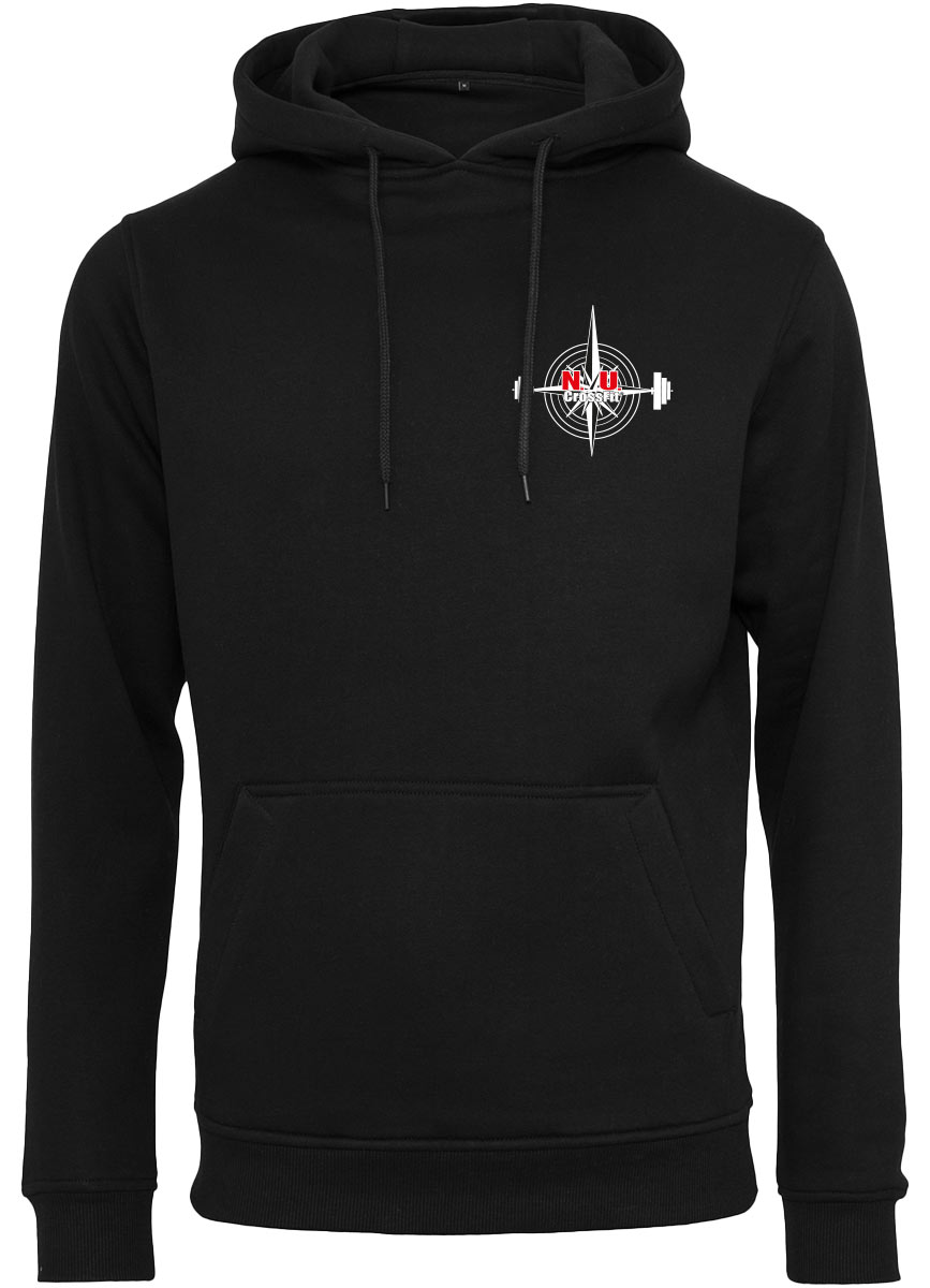 NU Crossfit Unisex Heavy Hoodie mehrfarbig auf black