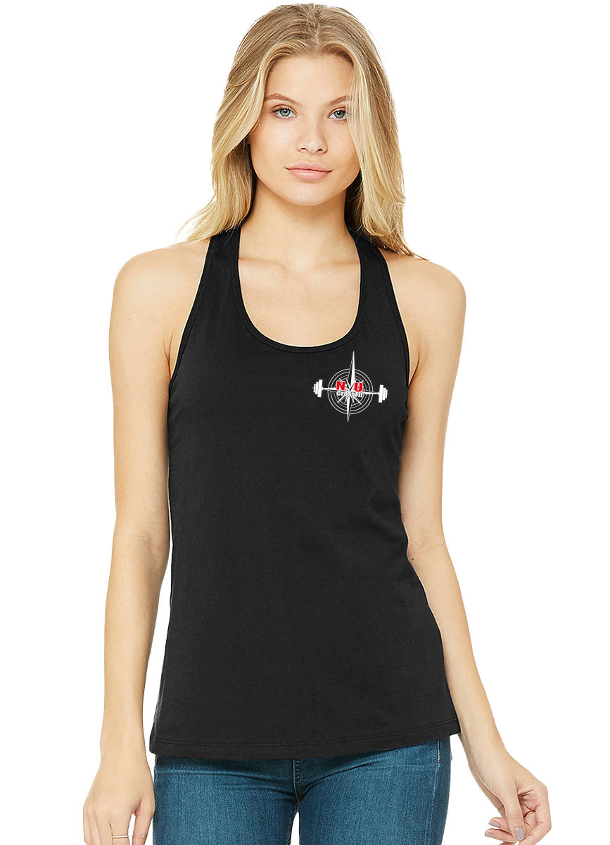 NU Crossfit Compass Womens Jersey Racerback Tank schwarz