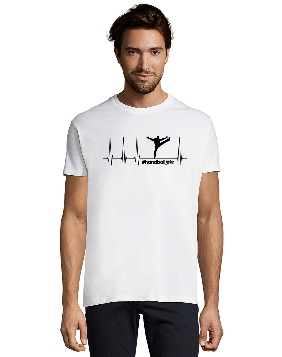 Herzschlag Torhter T-Shirt schwarz auf weiss