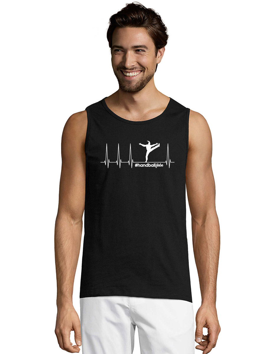 Herzschlag Torhterin Woman Unisex Tank-Top weiss auf schwarz