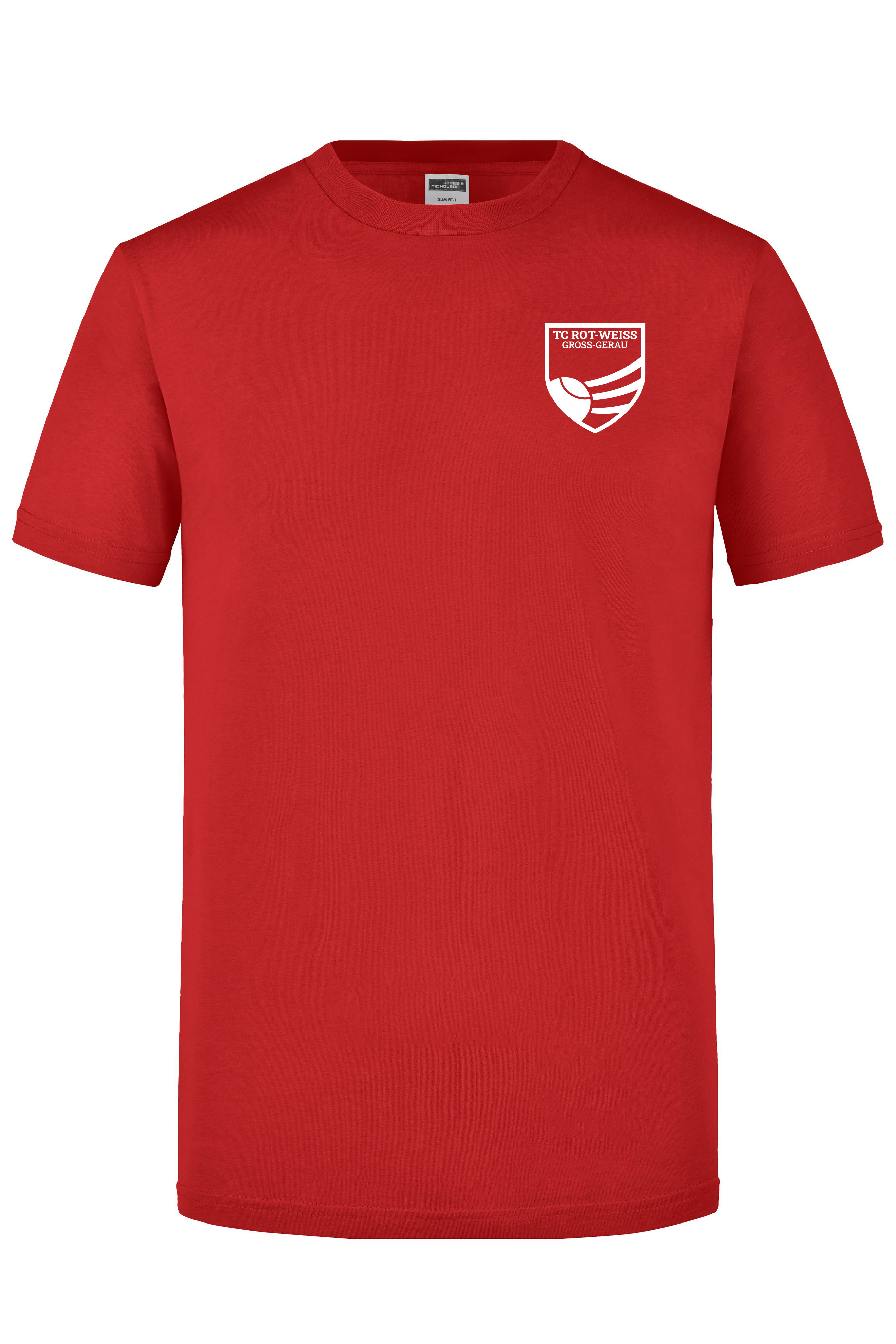 TC Rot-Weiss T-Shirt weiss auf rot