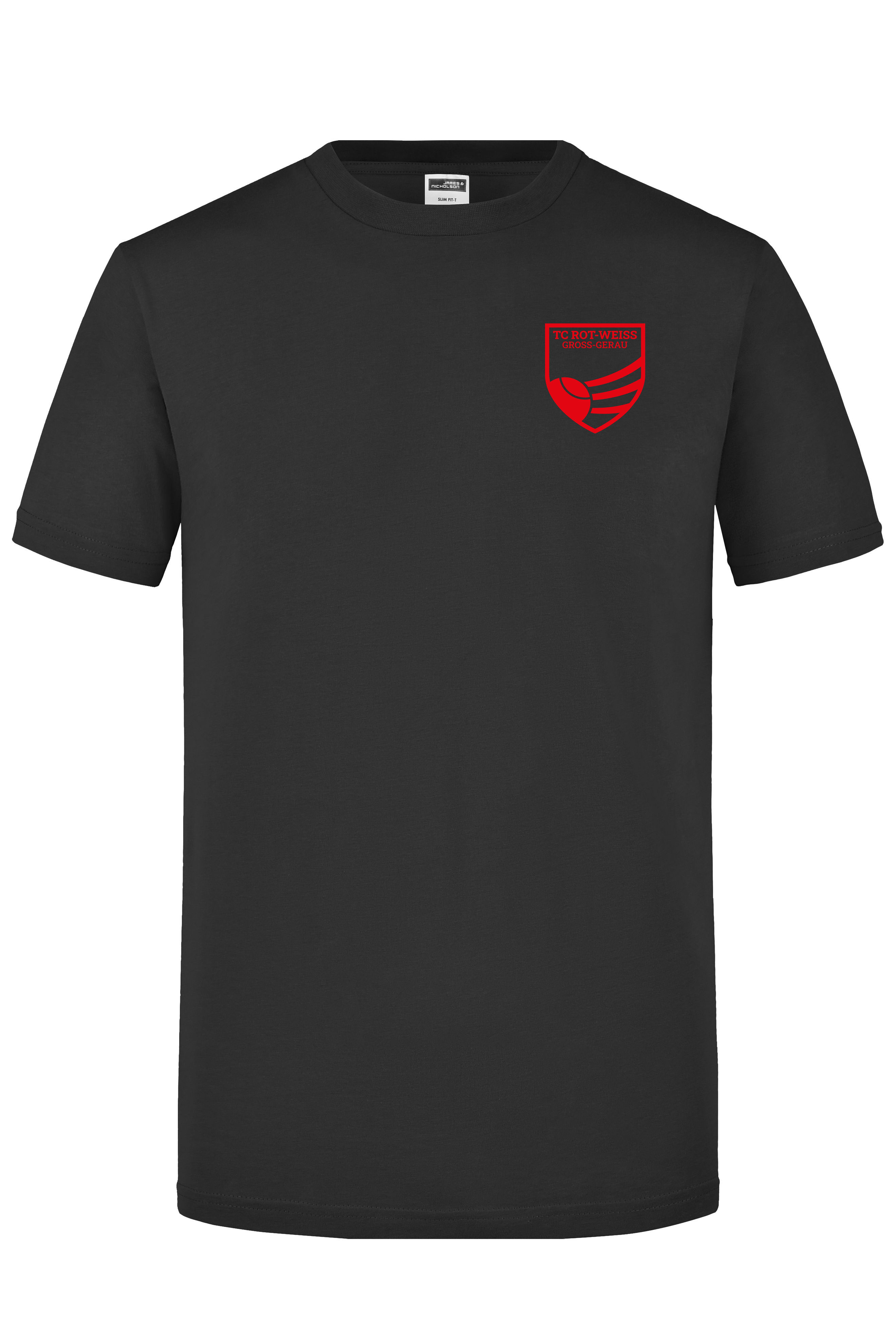 TC Rot-Weiss - Vorteil GG - T-Shirt rot auf schwarz