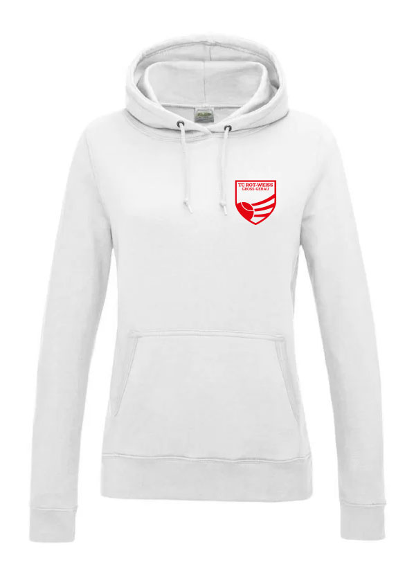 TC Rot-Weiss Girly Hoodie rot auf weiss