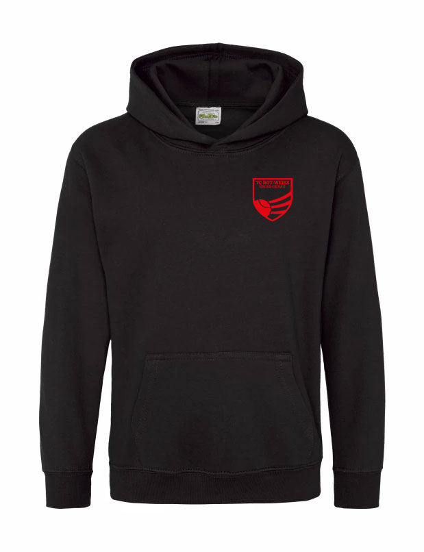 TC Rot-Weiss Kinder Hoodie weiss auf schwarz