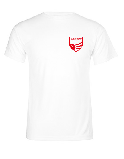 TC Rot-Weiss Funktionsshirt rot auf weiss