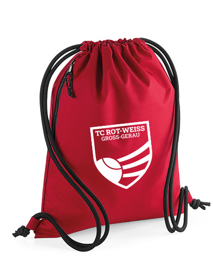 TC Rot-Weiss Recycled Gymsac  weiss auf rot