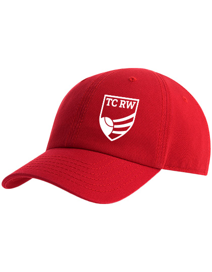 TC Rot-Weiss Kinder Cap weiss auf rot