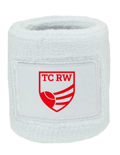 TC Rot-Weiss Schweiarmband rot auf weiss