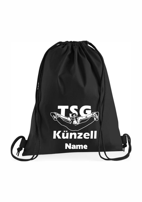 Rucksack weiss auf schwarz