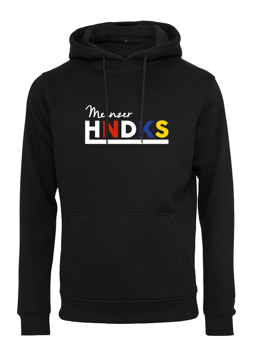 HNDKS Unisex Hoodie mehrfarbig auf schwarz