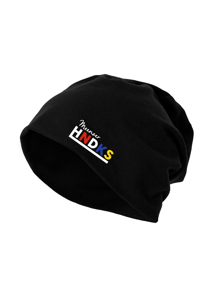 HNDKS Beanie mehrfarbig auf schwarz