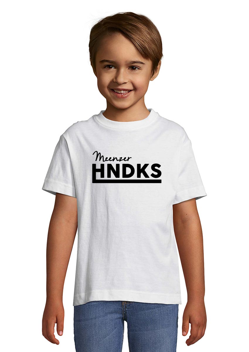 HNDKS Kinder T-Shirt schwarz auf weiss