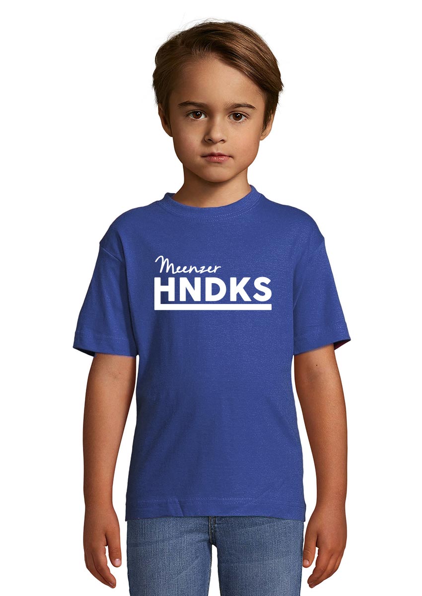 HNDKS Kinder T-Shirt weiss auf royal blue