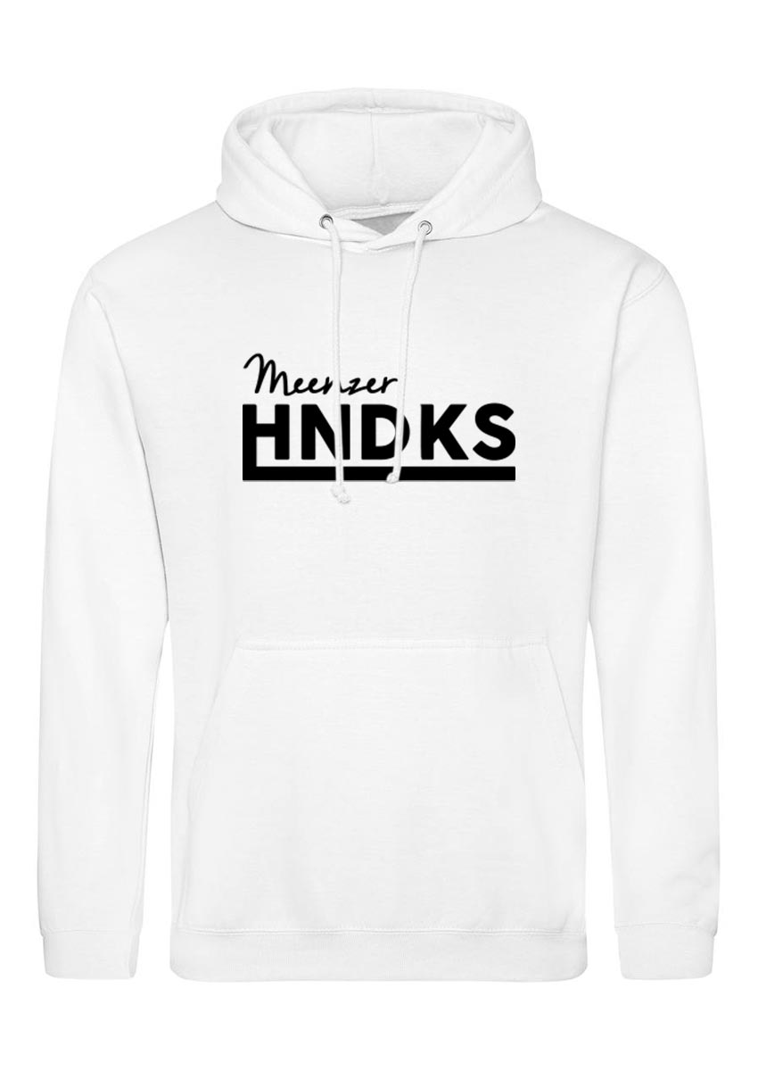 HNDKS College Unisex Hoodie schwarz auf weiss
