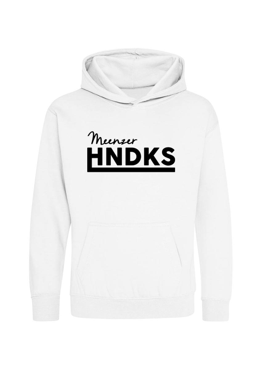 HNDKS Kinder College Hoodie schwarz auf weiss