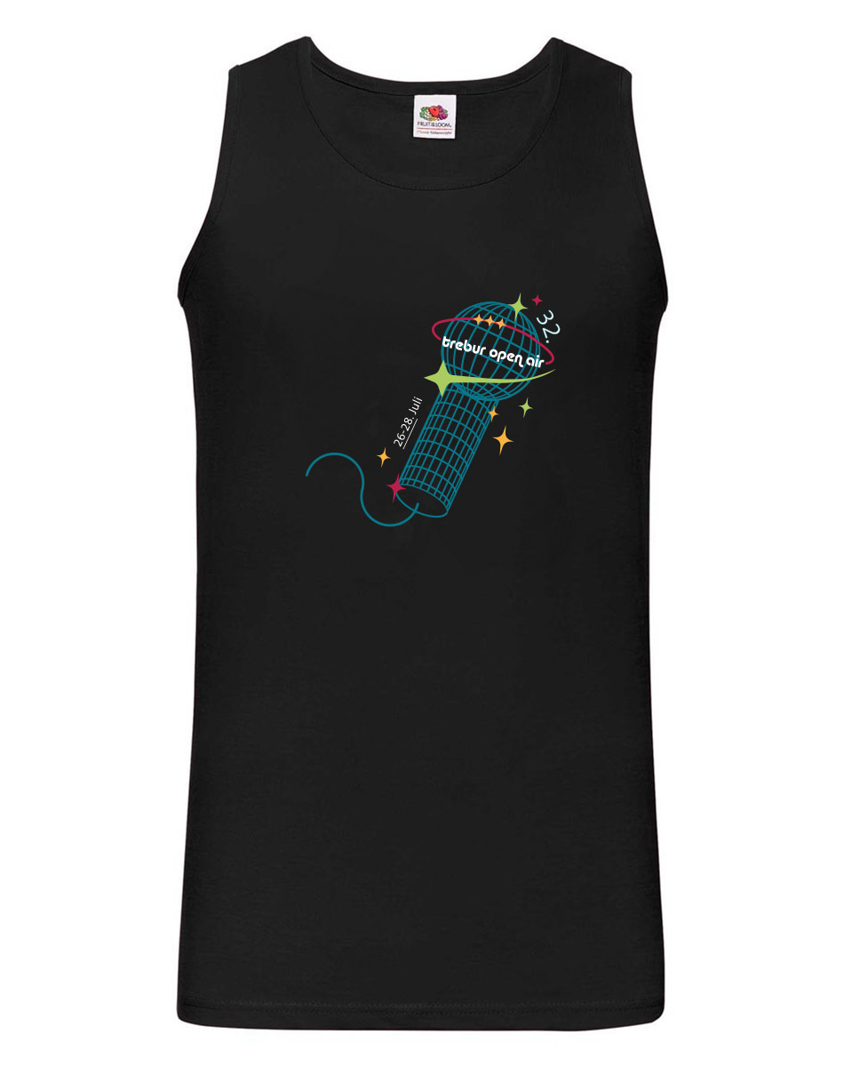 TOA32 Unisex Festival Tank Top schwarz