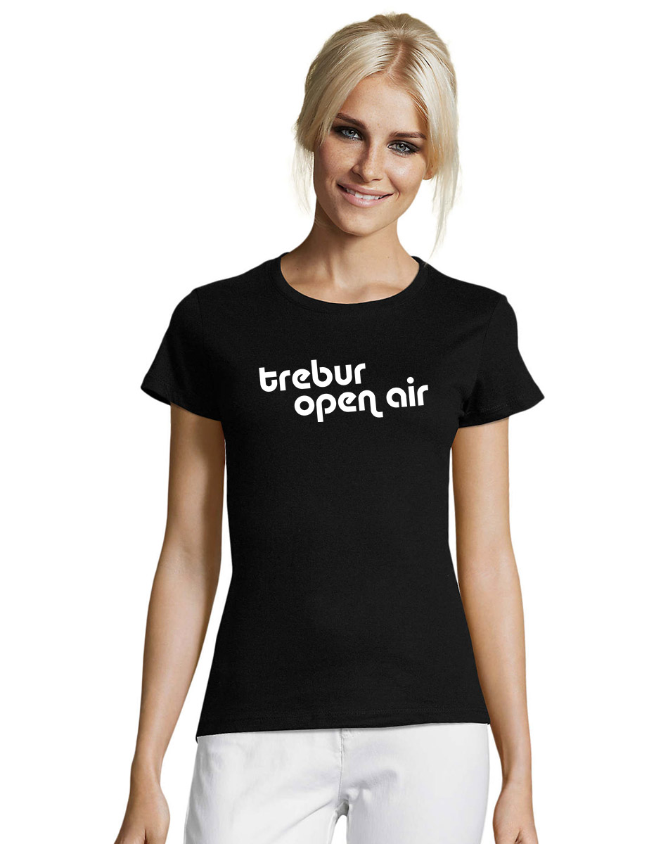 Trebur Open Air Girly T-Shirt - big print schwarz