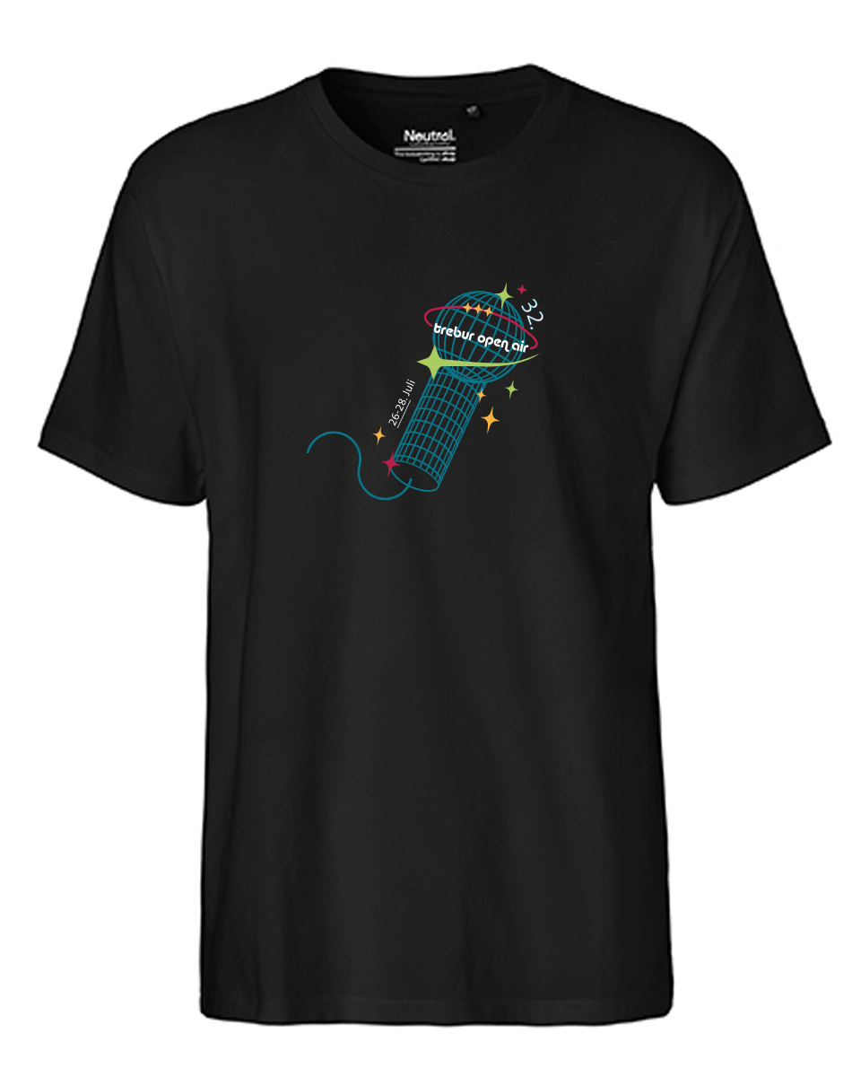 TOA32 Unisex Festivalshirt - BIO schwarz