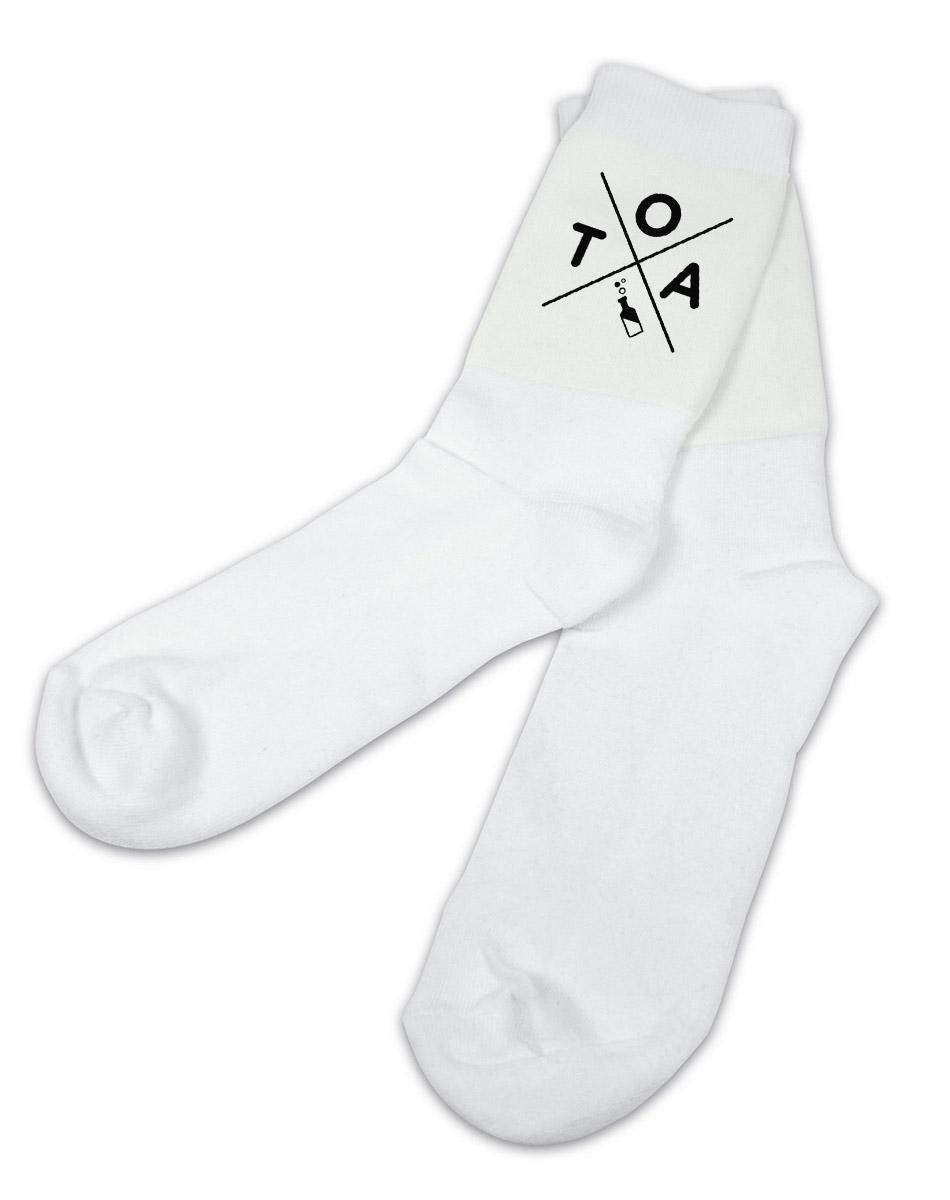 Tennissocken - Kreuz weiss