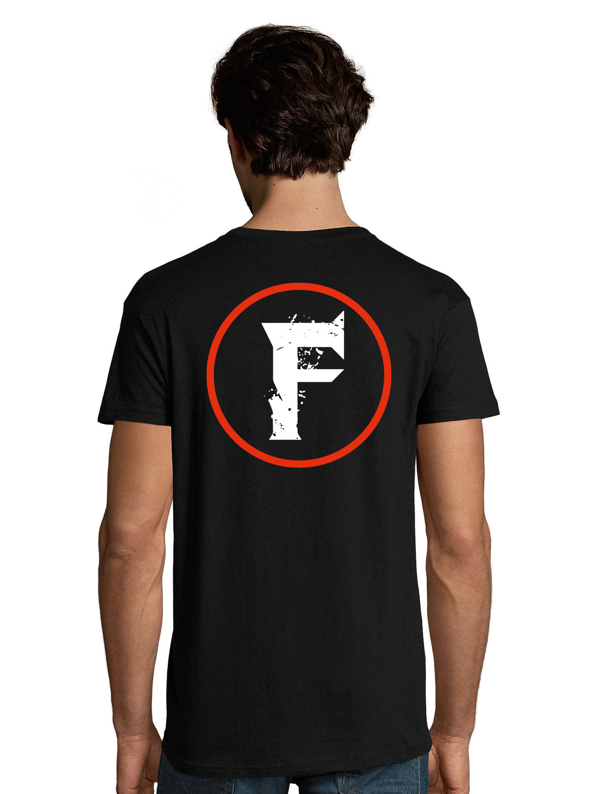 F-Band T-Shirt mit Brust- und Rckendruck 