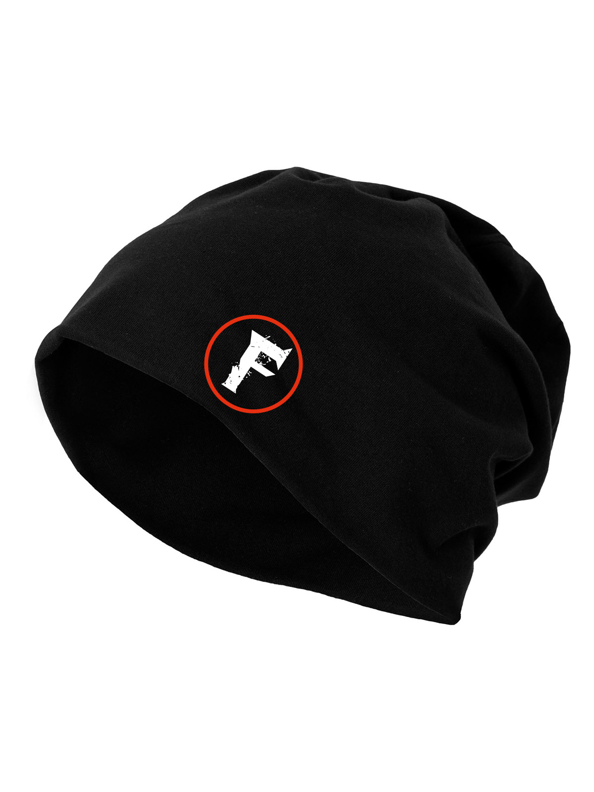 F-Band Beanie mehrfarbig auf schwarz