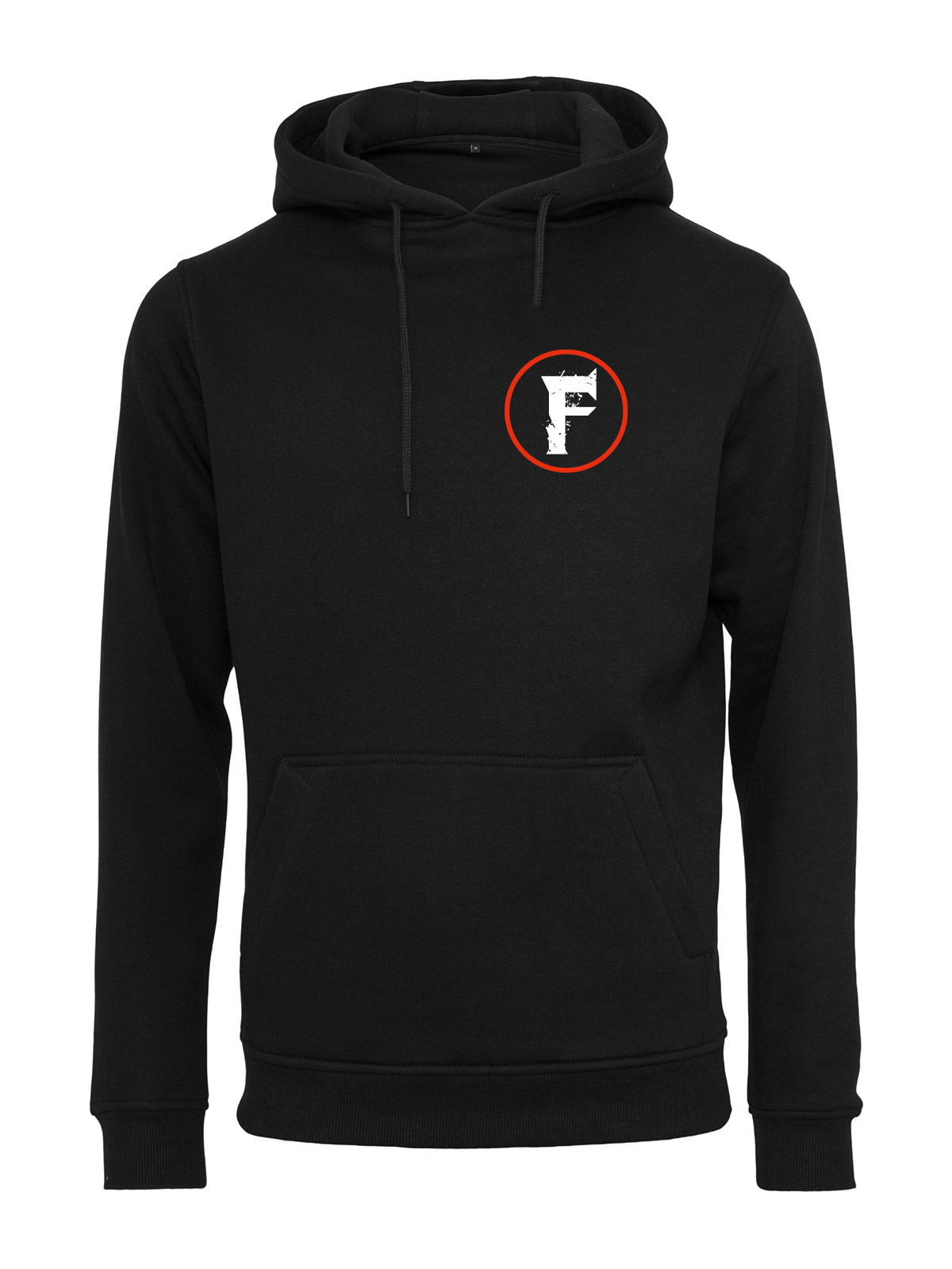 F-Band Unisex Hoodie mit Brust- und Rckendruck schwarz