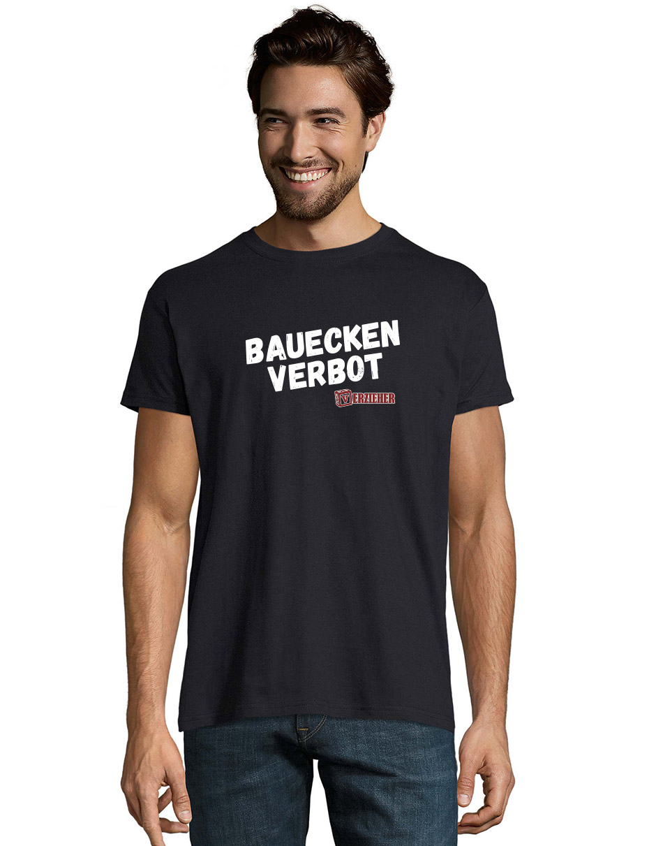 Bauecken Verbot Unisex T-Shirt blau